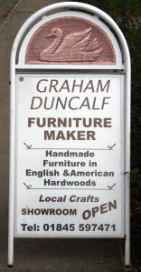 Graham Duncalf Furniture Maker - sign